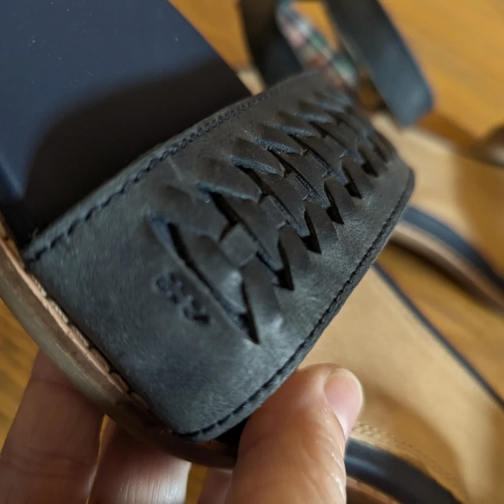 Sperry‎ Top Sider Size 8.5 Black Woven Strap Sandals